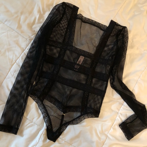 SOLD Victoria Secret body suit fishnet - Picture 3 of 5